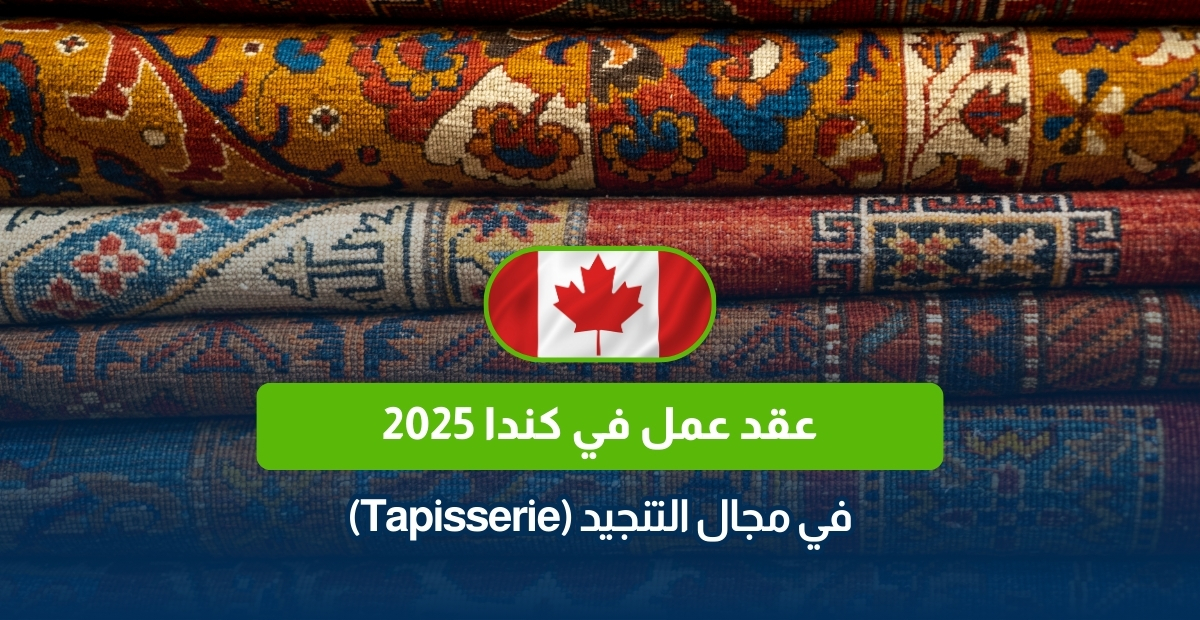 عقد عمل في كندا 2025 في مجال التنجيد (Tapisserie)