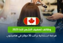 وظائف مصفف شعر كندا، حلاق كندا، راتب تصفيف شعر أونتاريو، وظائف هاميلتون كندا، صالون شعر كندا، فرص عمل كندا 2025