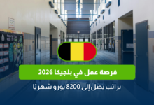 فرصة عمل في بلجيكا 2026