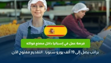 وظائف مصنع فواكه في إسبانيا 2026