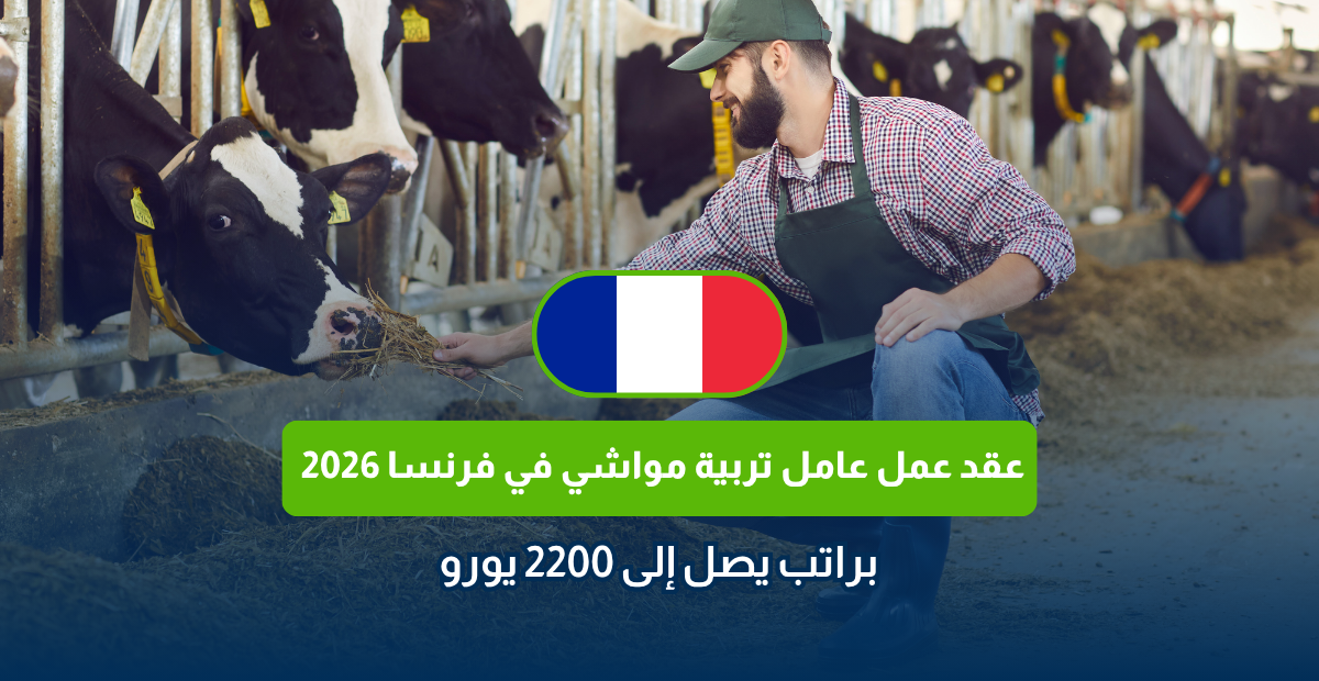 عقد عمل عامل تربية مواشي في فرنسا 2026